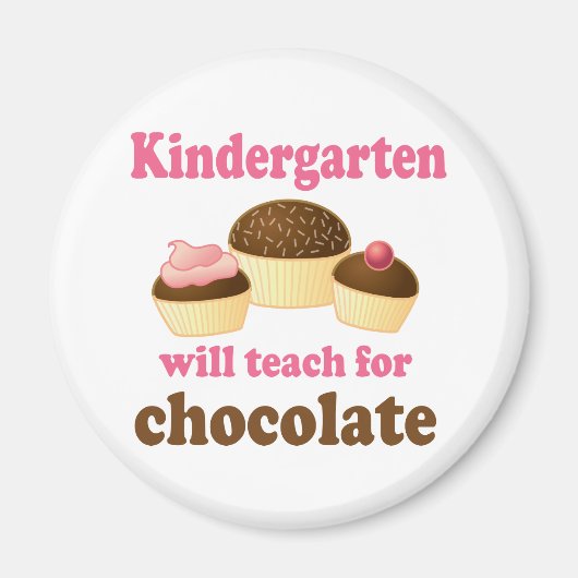 Funny Kindergarten enseignant Magnet (Devant)