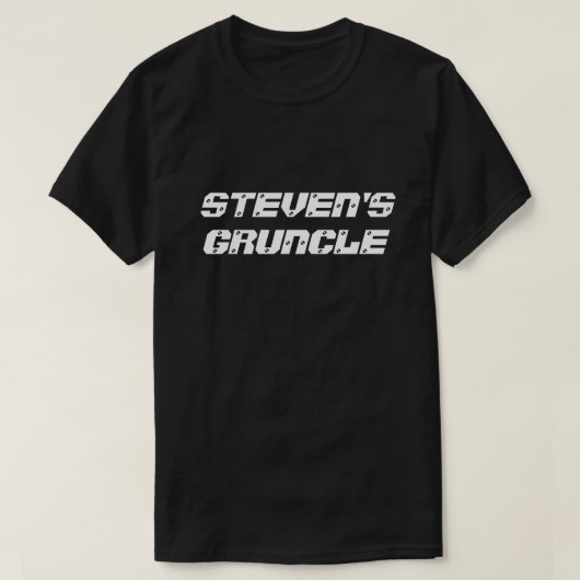 Funny "(Kindernaam) Gruncle" T-shirt (Design voorkant)