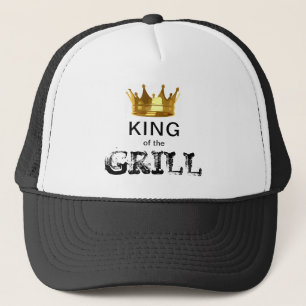 Funny King of the Grill BBQ Lover Mannen Trucker Pet