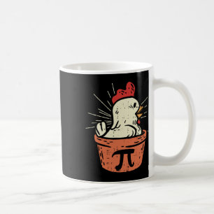 Funny Kip Pot Pi Shirt Dag Taart Wiskunde Liefhebb Koffiemok