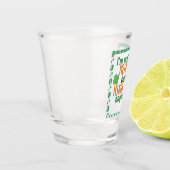 Funny Kiss Ik ben geen Ierse St Patricks Day Shot Glas (Links)