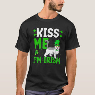 Funny Kiss Ik ben Ierse Schotse Vetkat St. Patr T-shirt