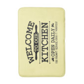 Funny kitchen cooking word art  badmat (Voorkant Verticaal)