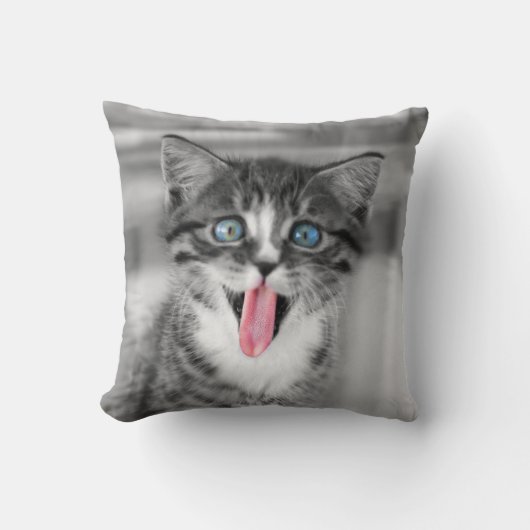 Funny Kitten Kussen (Voorkant)