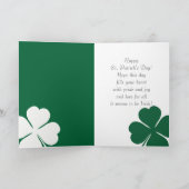 Funny Kitten St. Patrick's Day Wenskaarten Kaart (Binnen)