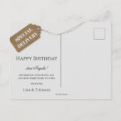 Funny Kittens Carte postale d'anniversaire (Dos)