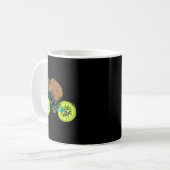 Funny Kiwi Biker Cycling Gift New Zealand  Koffiemok (Voorkant links)
