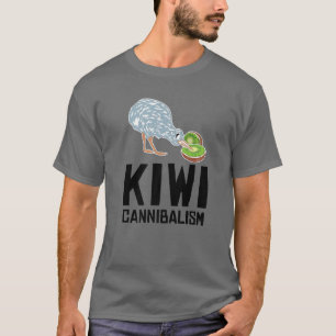Funny Kiwi Bird Gift Cannibalism for Fruit Lover T-shirt