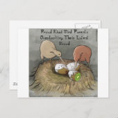 Funny Kiwi Birds die hun vruchten afwerpen Briefkaart (Voorkant / Achterkant)