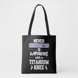 Funny Knee Replacement Woman Surgery Recovery Gift Draagtas