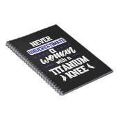 Funny Knee Replacement Woman Surgery Recovery Gift Notitieboek (Rechterzijde)