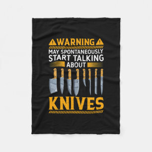 Funny Knife Collector Design Mannen Vrouw Fleece Deken