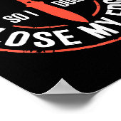 Funny Knife Thrower I Throw Knives  Poster (Hoek)