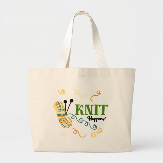 Funny Knit gebeurt met het project Grote Tote Bag (Voorkant)