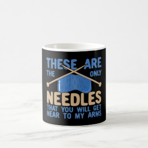 Funny Knitingnaalden voor antivaccinatie Humor Koffiemok