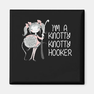 Funny Knitter Crafting Knitting Yarn Lover Magneet