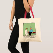 Funny Knitting Humor Canvas tas (Voorkant (product))
