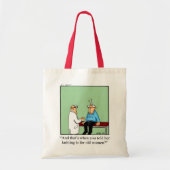 Funny Knitting Humor Canvas tas (Voorkant)
