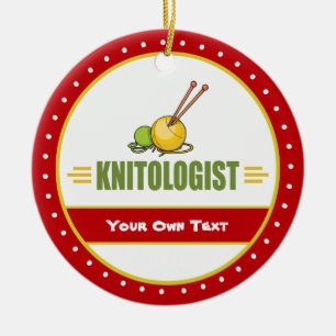 Funny Knitting Keramisch Ornament