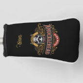 Funny  Knucklehead Academy Skull Golfheadcover (Voorkant)