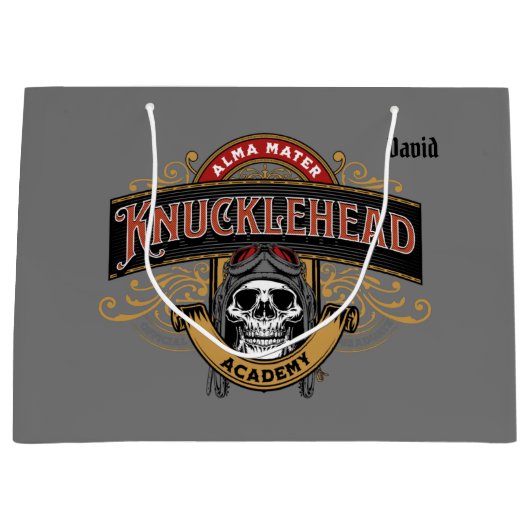 Funny Knucklehead Academy Skull Groot Cadeauzakje (Voorkant)