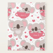 Funny Koala Bear Planificateur personnalisé (Dos)