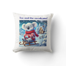 Funny Koala Nursery Pillow for Kids’ Rooms