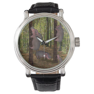 Funny Koala-Wannabe Hippos Horloge