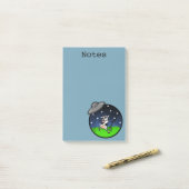 FUNNY KOE ALIEN ABDUCTION GRAPHIC POST-IT NOTEPAD POST-IT® NOTES (Op bureau)