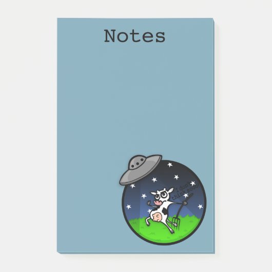 FUNNY KOE ALIEN ABDUCTION GRAPHIC POST-IT NOTEPAD POST-IT® NOTES (Voorkant)