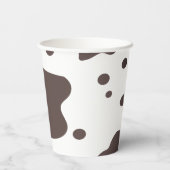 Funny Koe Boerderij Dierenfeest Papieren Bekers (Achterkant)