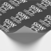 Funny Koe Farmer Cattle Quottes Cadeaupapier (Hoek)