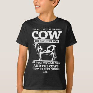 Funny Koe Farmer Cattle Quottes T-shirt