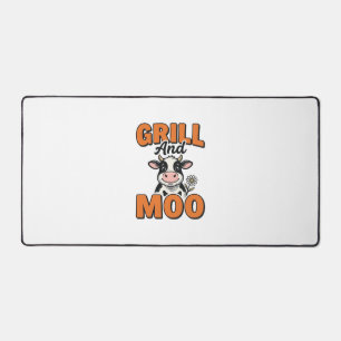 Funny Koe Grill En Loen Vintage T-Shirt Ontwerp_1 Bureaumat