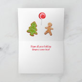 Funny Koe kerstadvies Feestdagen Kaart (Binnen)