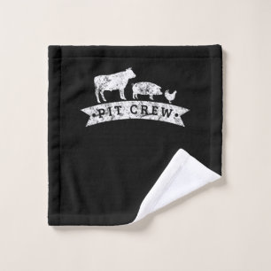 Funny Koe Pig Chicken Lovers Gift   Funny BBQ Love Washandje