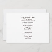 Funny Koe Rustic Country Boerderij Moving Aankondiging (Achterkant)