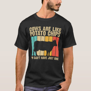 Funny Koe voor mannen Boerderij Koe van dieren Lov T-shirt