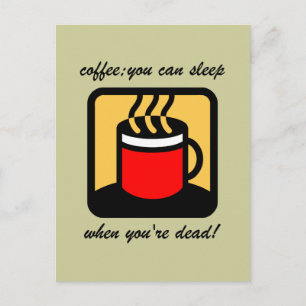 Funny-koffie Briefkaart