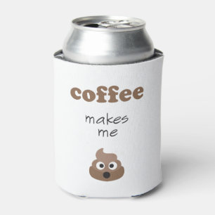 Funny koffie maakt me emoji-zin blikjeskoeler