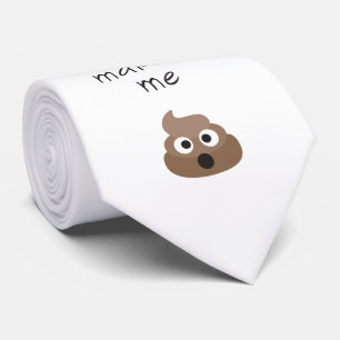 Funny koffie maakt me emoji-zin stropdas