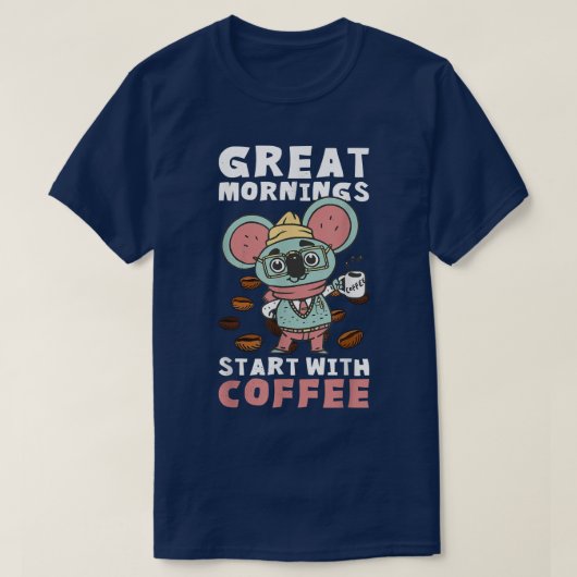 Funny koffiekoala t-shirt (Design voorkant)