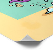 Funny Kraken Bathroom Poster (Coin)