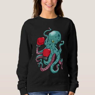 Funny Kraken Octopus Boxing Glove Underwater Ocea Trui