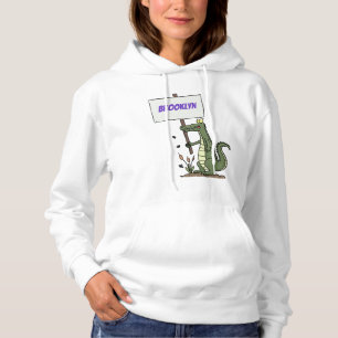 Funny krokodillenuitlijker met gebarentaal cartoon hoodie