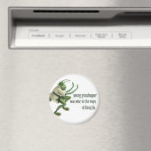 Funny Kung Fu Grasshopper Magneet (Insitu (Vaatwasser))