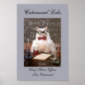 Funny Lab Cat CFO of Chief Feline Officer Afbeeldi Poster (Voorkant)