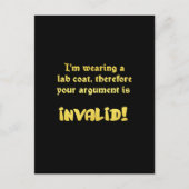 Funny Lab Coat Logic: The Ultimate Argument Ender Briefkaart (Voorkant)