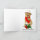  Funny Lab Valentijn Feestdagen Kaart (Binnen)