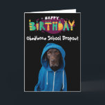 Funny Labrador chien carte d'anniversaire<br><div class="desc">Achetez ceci pour vous-même ou comme un grand cadeau pour vos amis amateurs de chien. Votre chien a sa propre langue unique. Il peut express ses pensées et ses sentiments sur combien il t'aime. Es-tu prêt à entendre ce que pense ton chien ? Soyez donc créatif - la carte peut...</div>